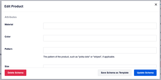Editing Product Schema in AIOSEO