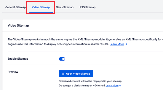 Video Search Result Example