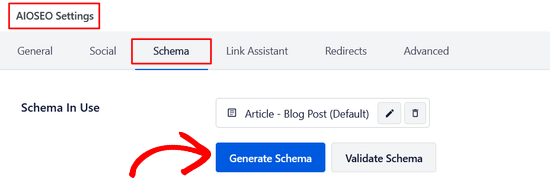 Changing Schema for Individual Content
