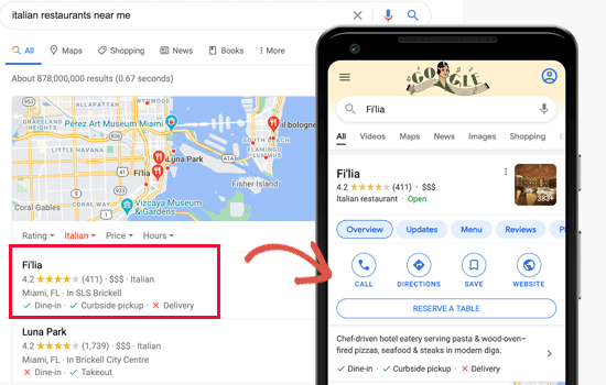Local SEO Results in Google