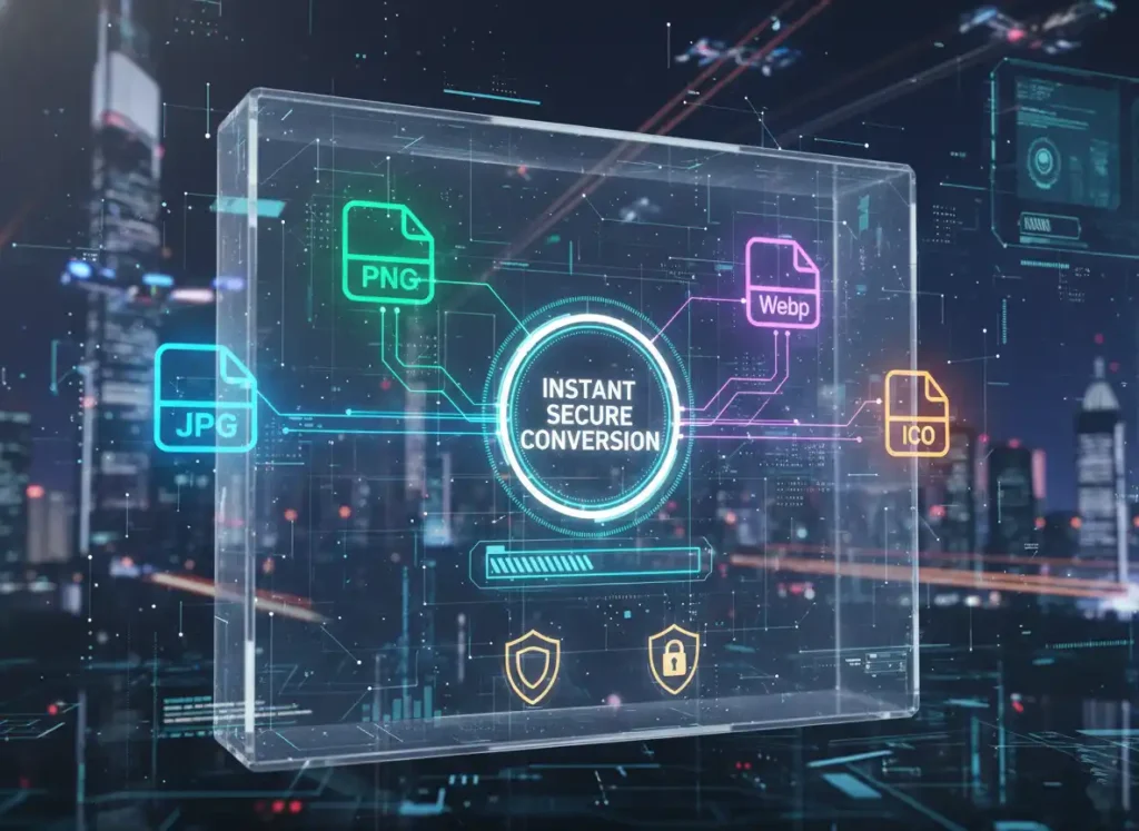 Supported image file types for conversion: JPG, PNG, WebP, ICO