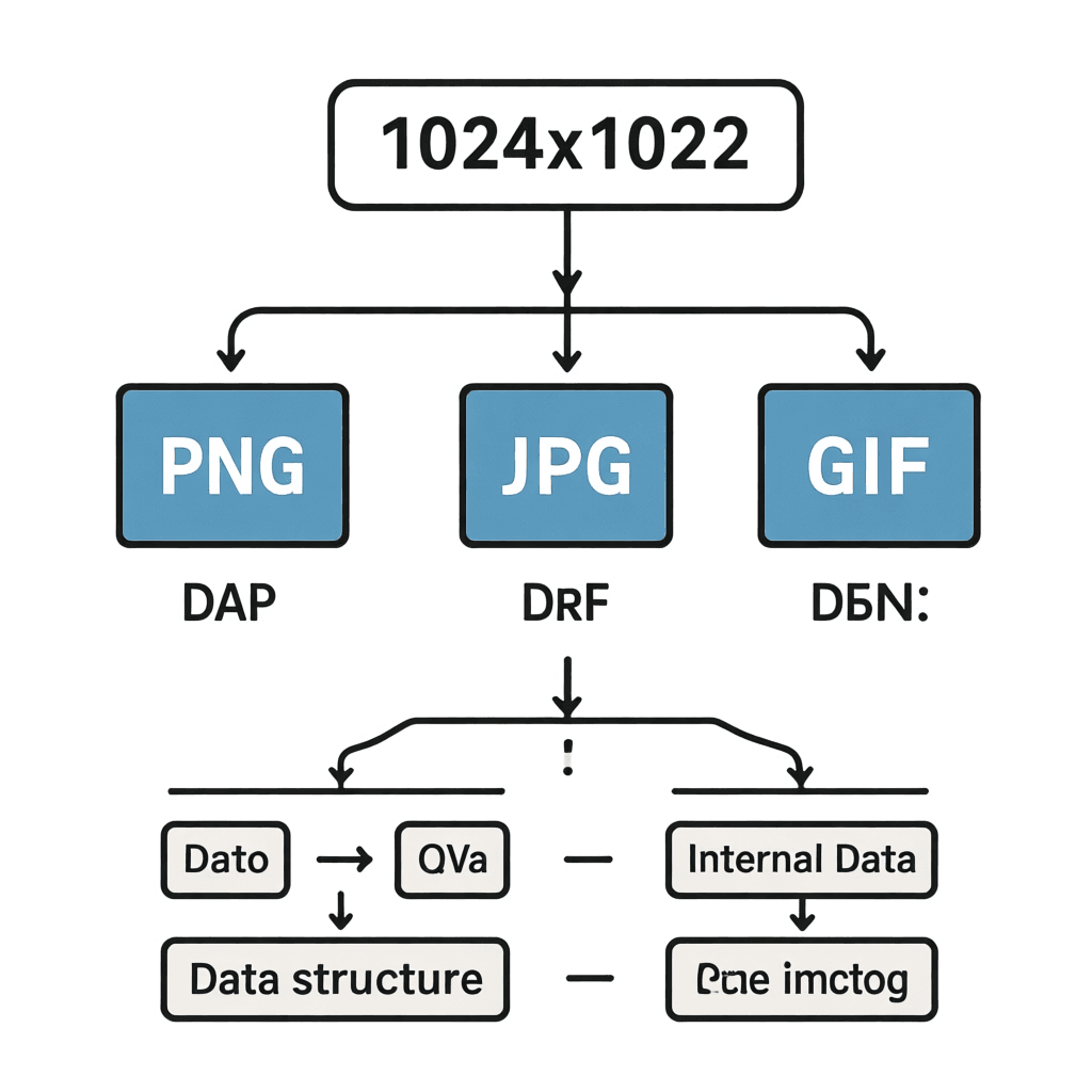Usage scenario icons for different image formats