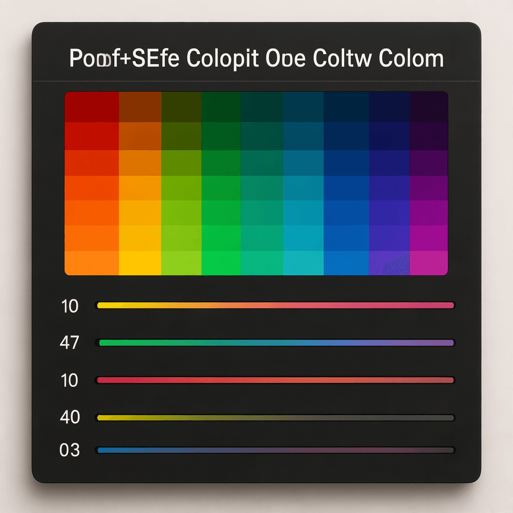 Color correction software interface
