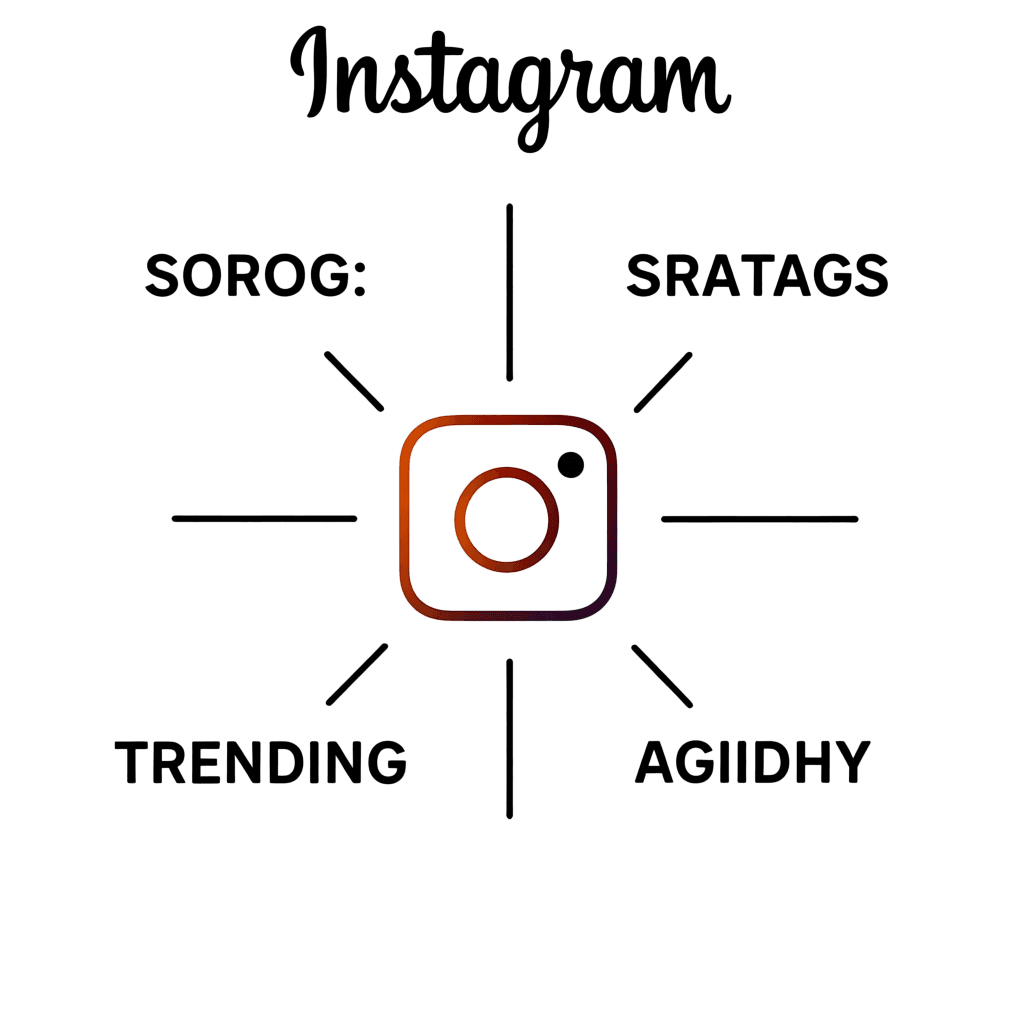 Instagram hashtag strategy diagram