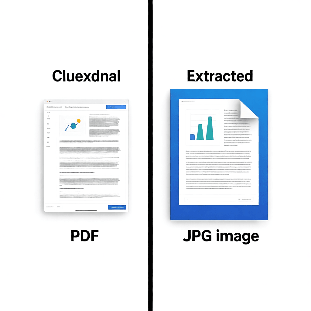 PDF page vs extracted JPG comparison showing side by side view